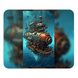 Steampunk Submarine Underwater Mouse Pad