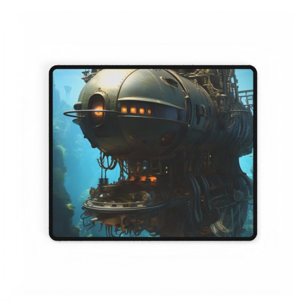 Steampunk Oceanic Adventure: Crew Sails the Horizon - Desk Mat