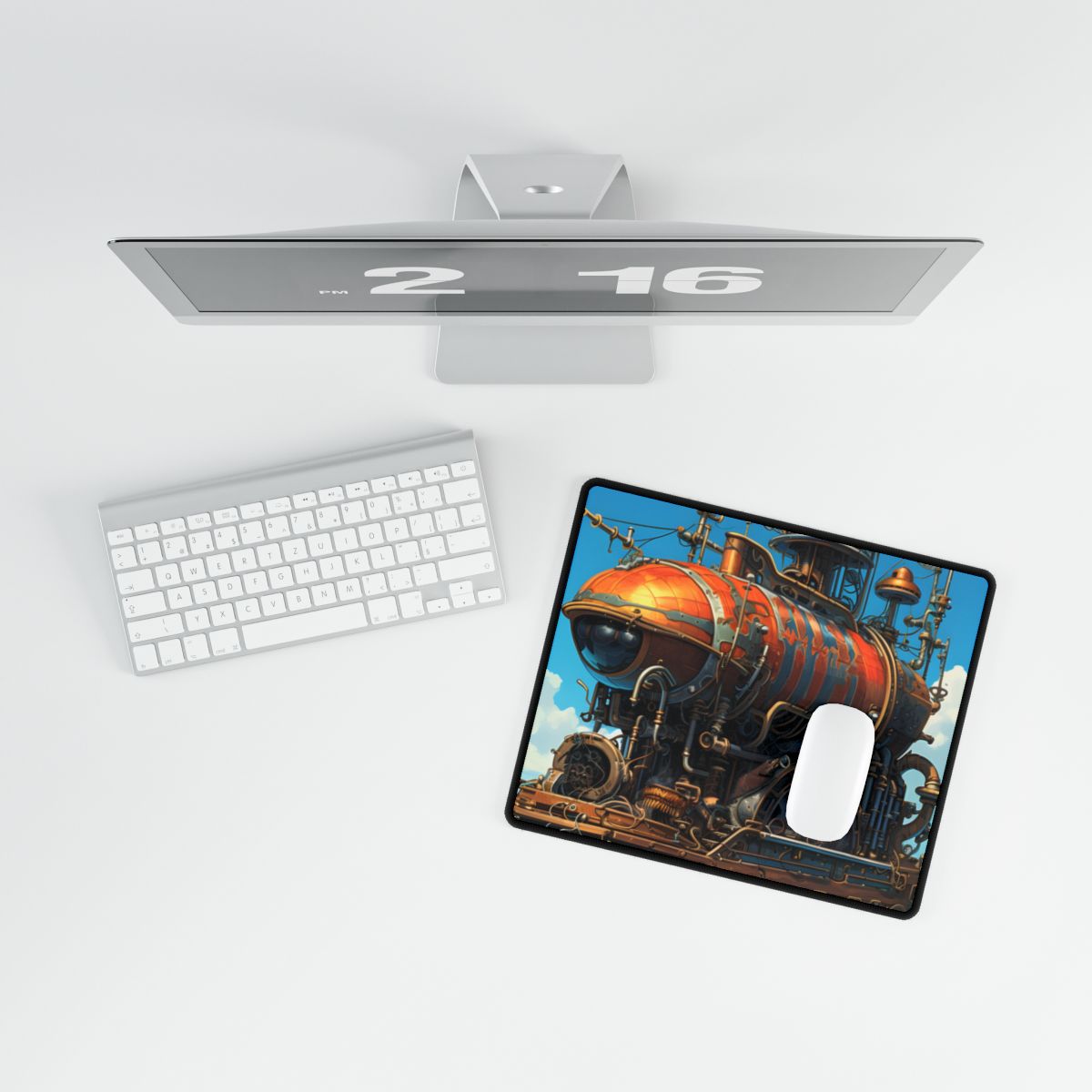 Steampunk Oceanic Adventure: Embarking on a Journey - Desk Mat
