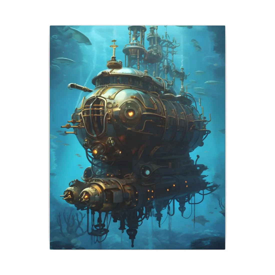 Steampunk Oceanic Adventure: Embarking on a Thrilling Voyage - Canvas