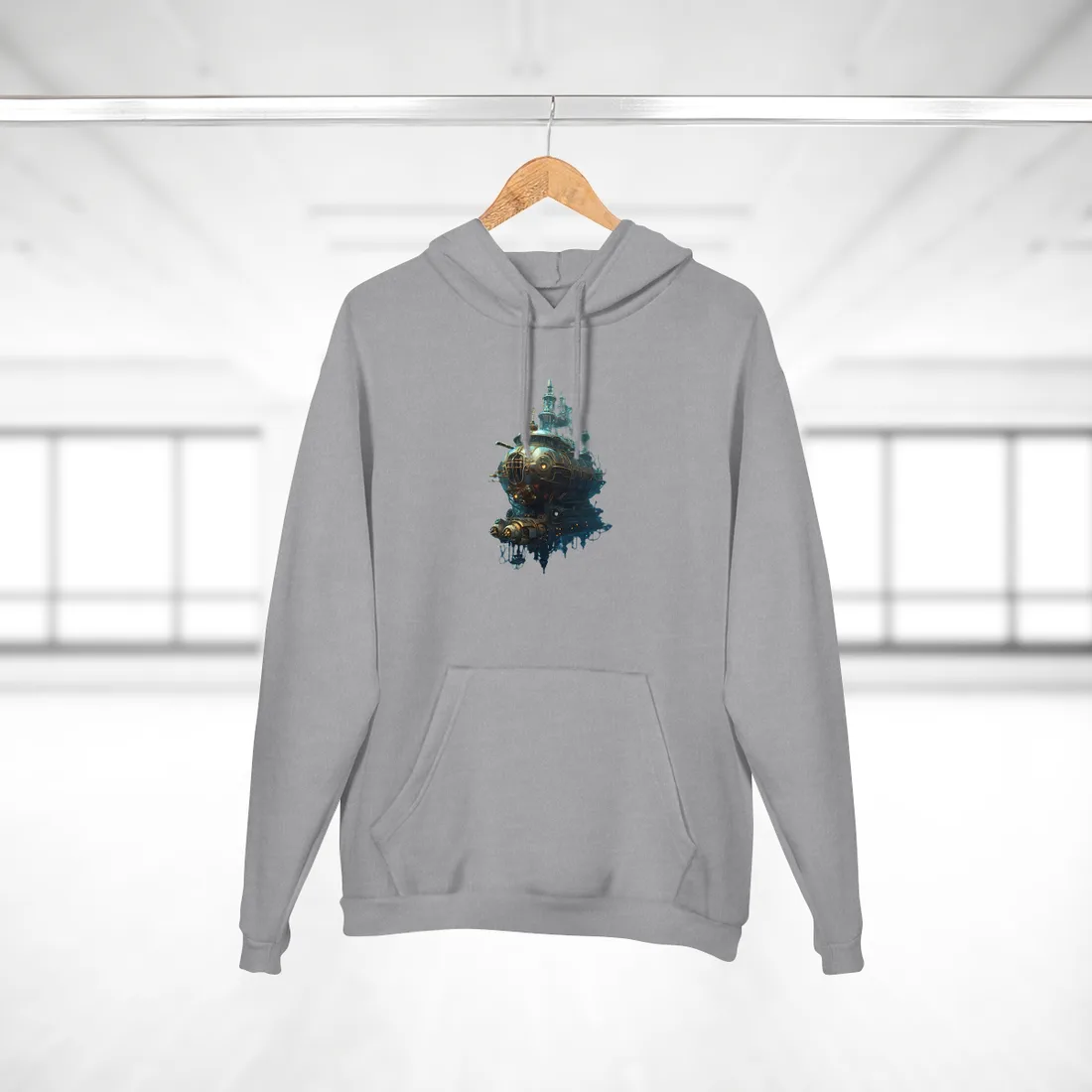 Steampunk Oceanic Adventure: Embarking on a Thrilling Voyage Hoodie - Hoodie (Heather Grey)