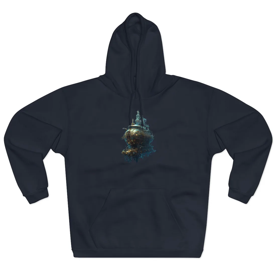 Steampunk Oceanic Adventure: Embarking on a Thrilling Voyage Hoodie - Hoodie (Navy)