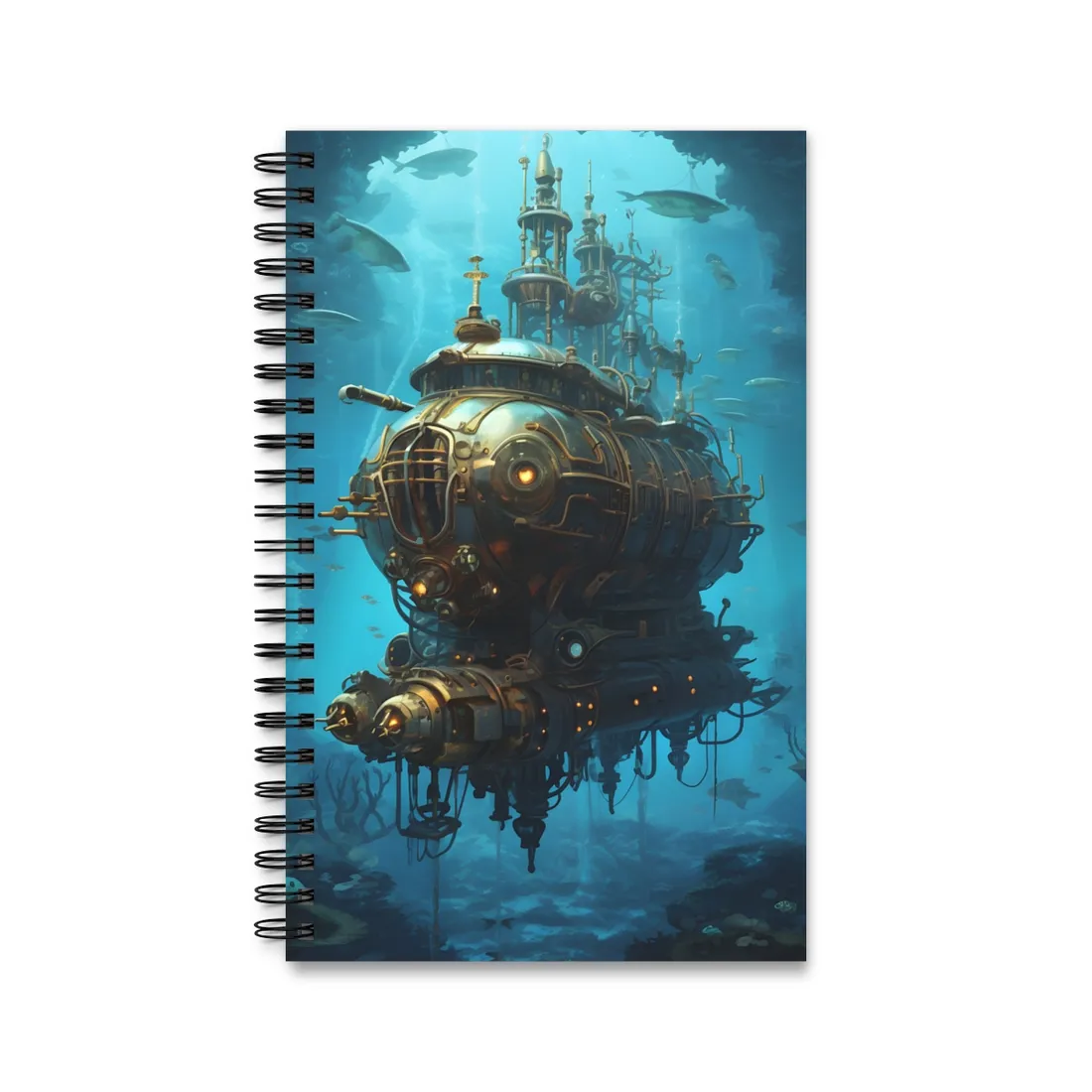 Steampunk Oceanic Adventure: Embarking on a Thrilling Voyage - Spiral Notebook