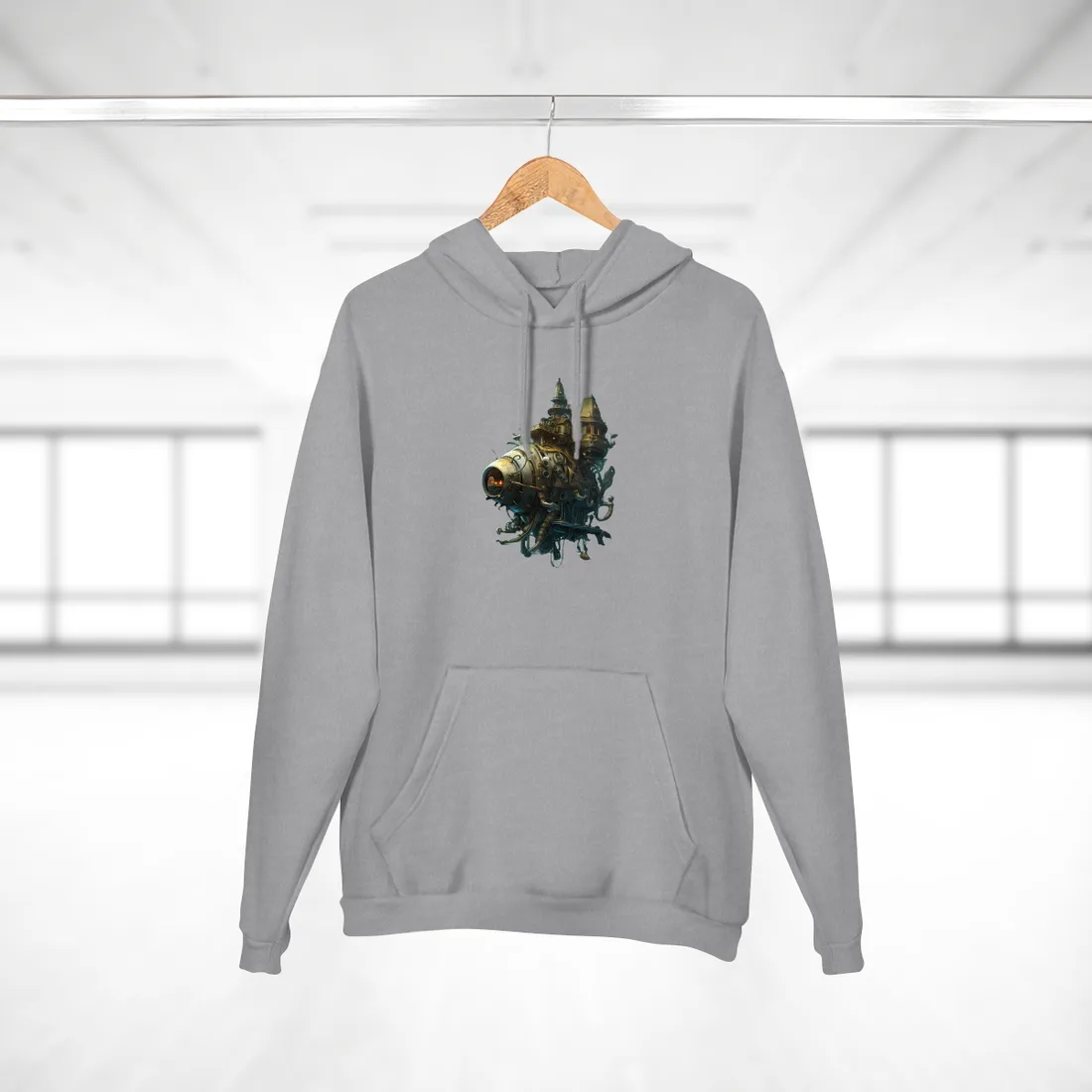 Steampunk Oceanic Adventure: Sailors on the High Seas Hoodie - Hoodie (Heather Grey)