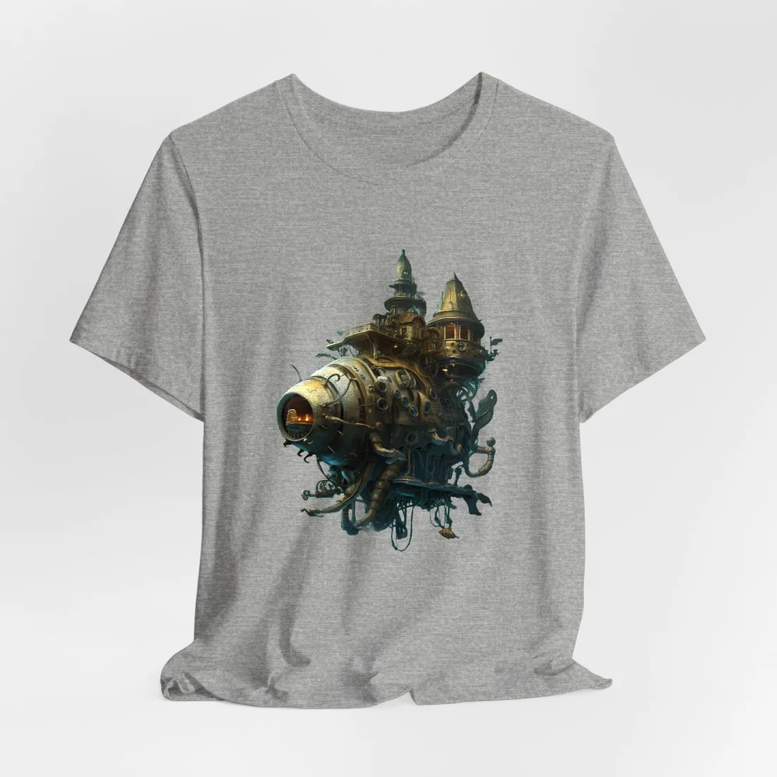 Steampunk Oceanic Adventure: Sailors on the High Seas T-Shirt - T-Shirt (Athletic Heather)