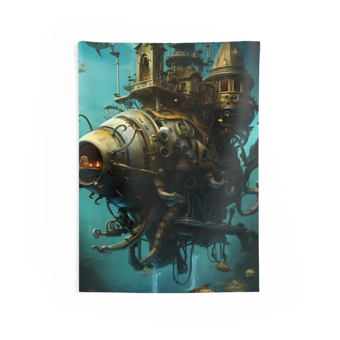 Steampunk Oceanic Adventure: Sailors on the High Seas - Wall Tapestry