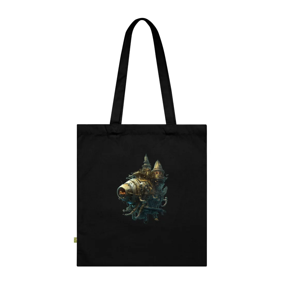 Steampunk Oceanic Adventure: Sailors on the High Seas Tote Bag - Tote Bag (Black)