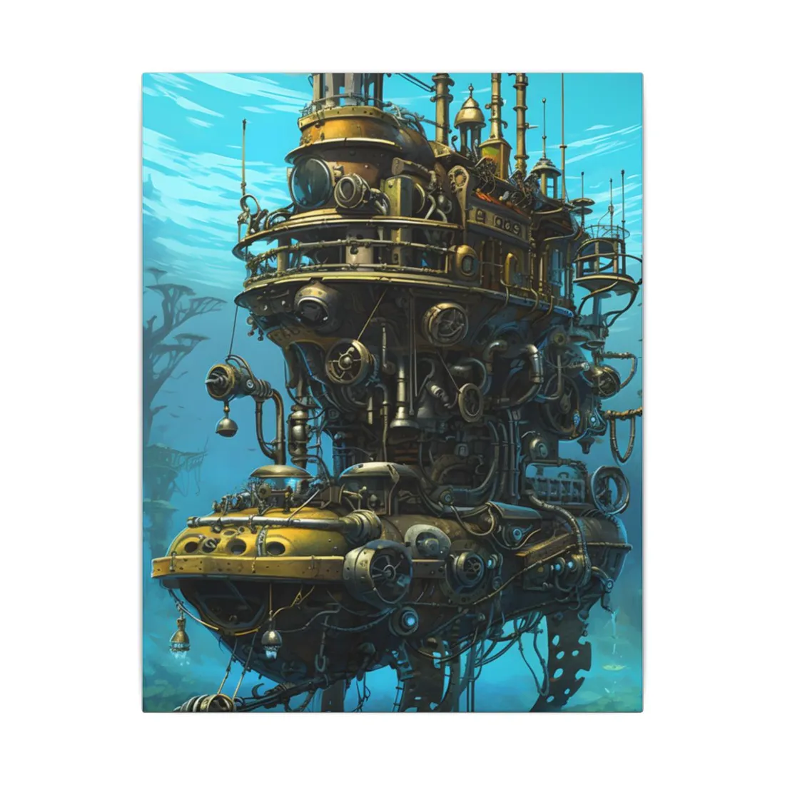 Steampunk Oceanic Expedition: A Crew Embarks - Canvas