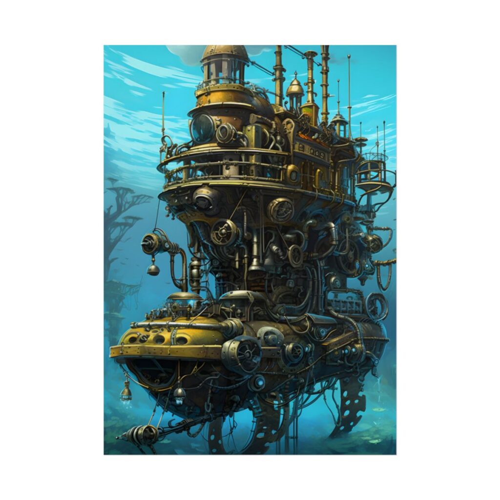 Steampunk Oceanic Expedition: A Crew Embarks - Poster