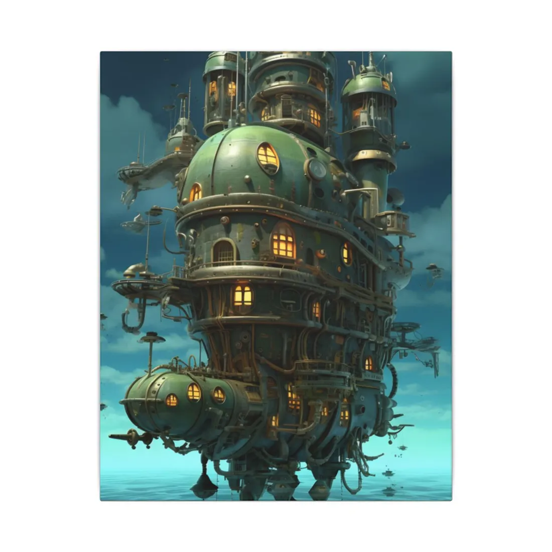 Steampunk Oceanic Odyssey: Setting Sail into Uncharted Horizons - Canvas