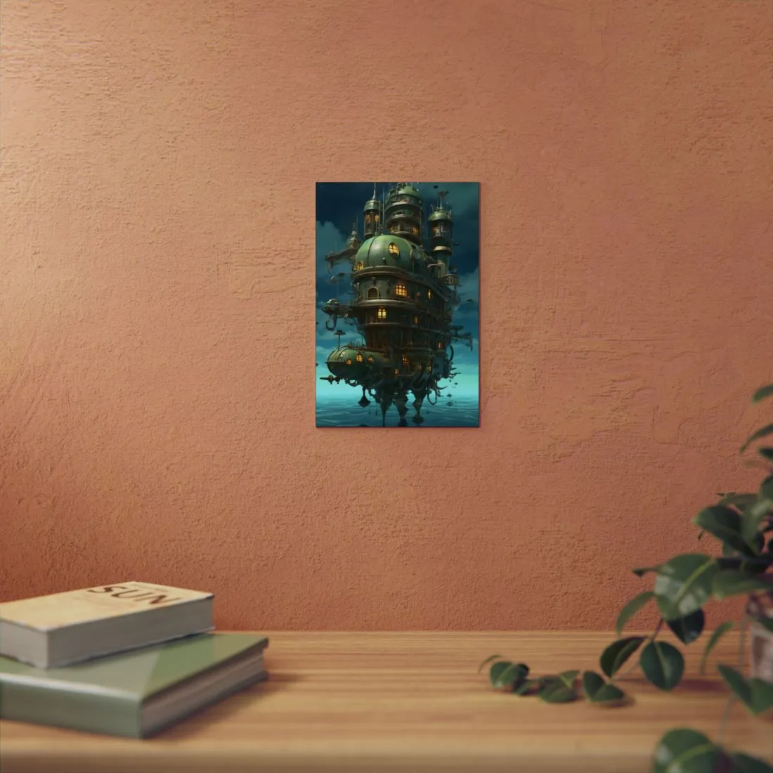 Steampunk Oceanic Odyssey: Setting Sail into Uncharted Horizons - Metal Poster