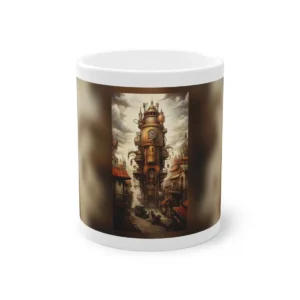 Steampunk Clock Tower City Mug