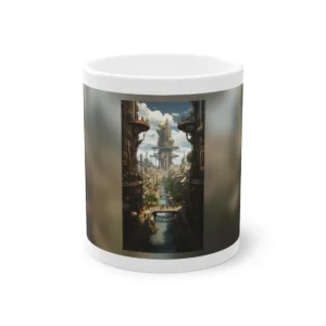 Steampunk City Canal Mug