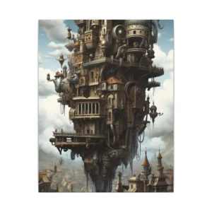 Steampunk Floating Tower Canvas Print