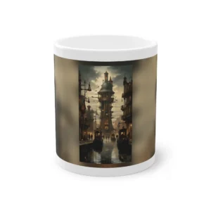 Brass Clockwork Canal City Mug