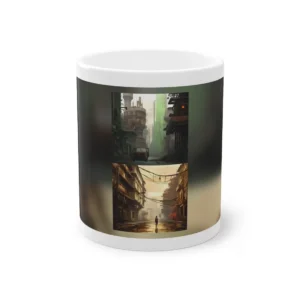 Dystopian City Street Scenes Mug