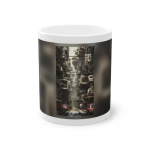 Futuristic Alley with Pipes Mug