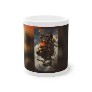 Brass Airship with Pilot Mug