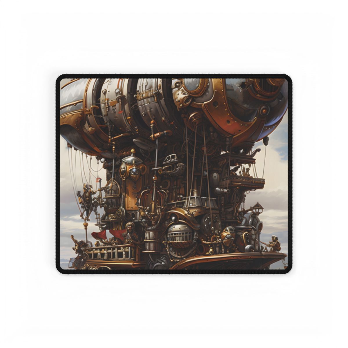 Steampunk Sky-Liner Thrill: A Fierce Airship Race - Desk Mat