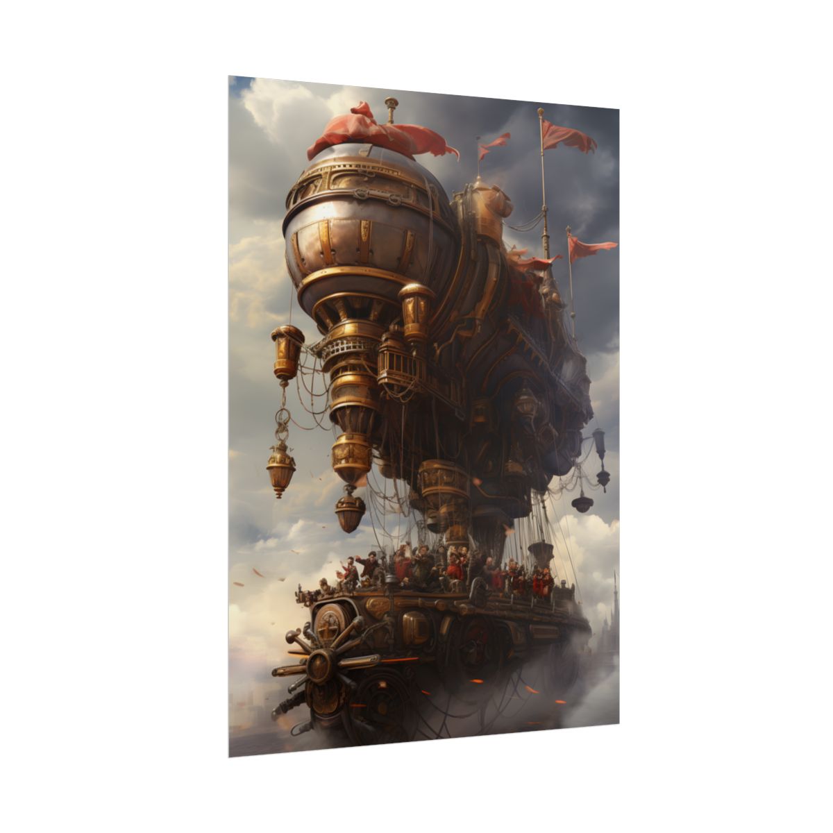 Steampunk Sky-Liner Thriller: 6 Rivals in Epic Race - Poster
