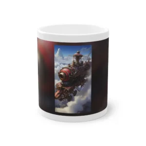 Steampunk Train Above Clouds Mug