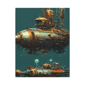 Steampunk Submarines Canvas Print