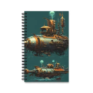 Steampunk Submarines Spiral Notebook