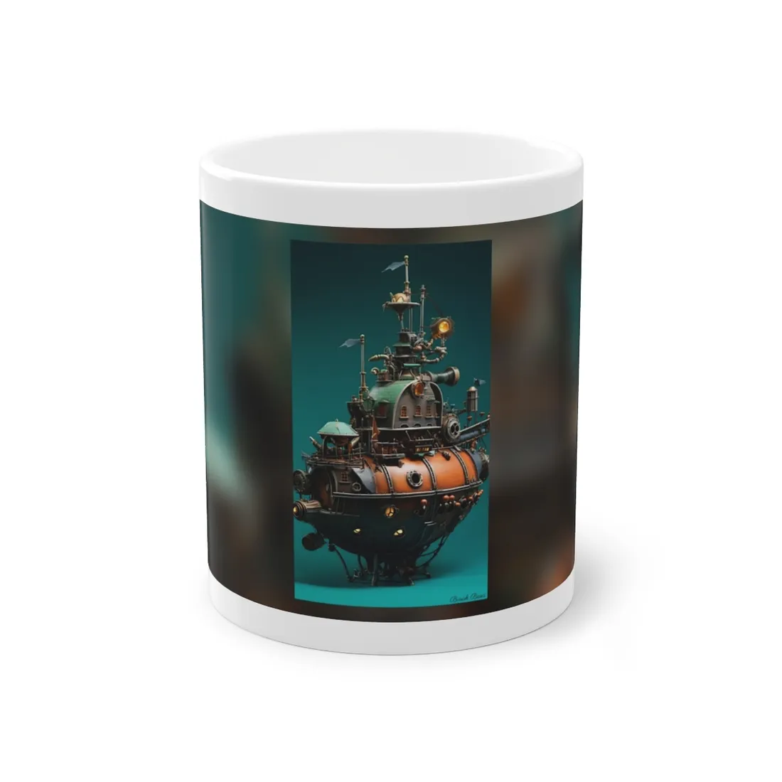 Steampunk Undersea Journey with Captain Nemo's Nautilus - Mug