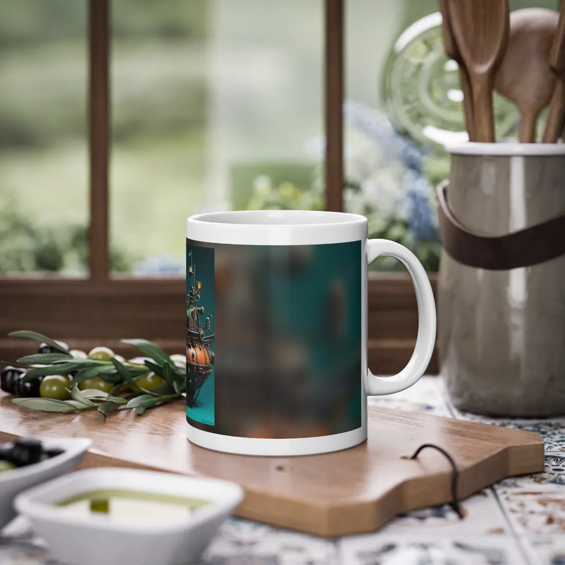 Steampunk Undersea Journey with Captain Nemo's Nautilus - Mug