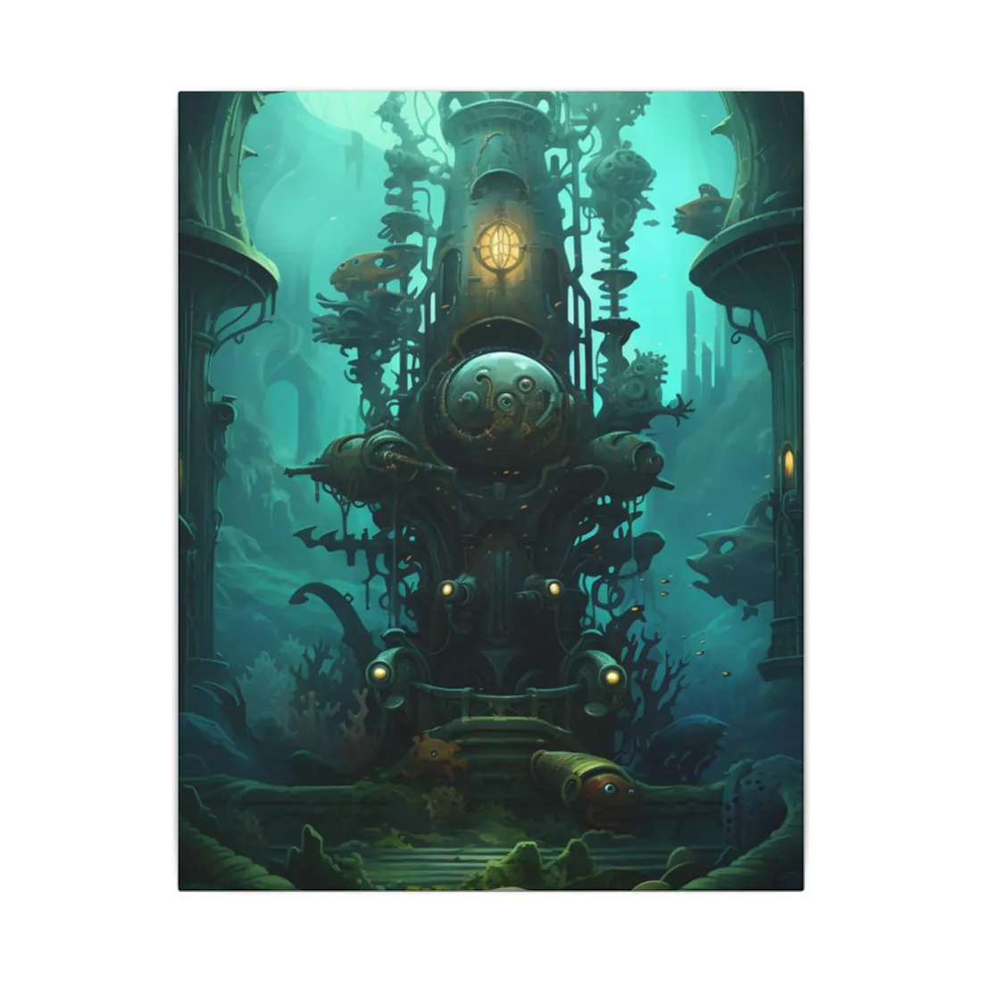 Steampunk Undersea Odyssey: Captain Nemo's Voyage - Canvas