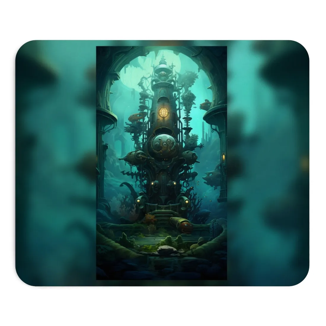Steampunk Undersea Odyssey: Captain Nemo's Voyage - Mouse Pad