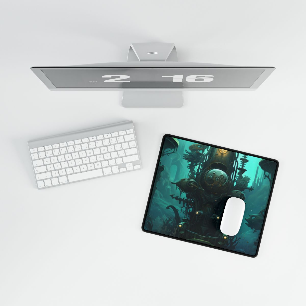 Steampunk Undersea Odyssey: Captain Nemo's Voyage - Desk Mat