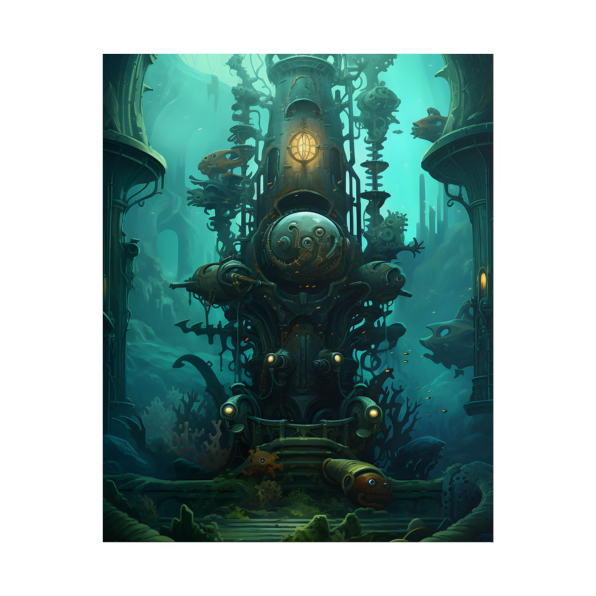 Steampunk Undersea Odyssey: Captain Nemo's Voyage - Poster