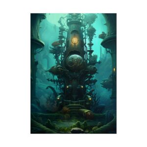 Overgrown Underwater Machine Poster