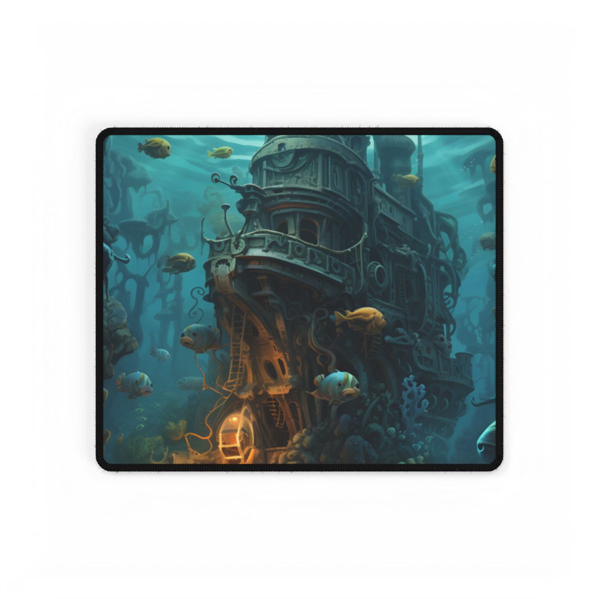 Steampunk Underwater Adventure: Captain Nemos Quest - Desk Mat