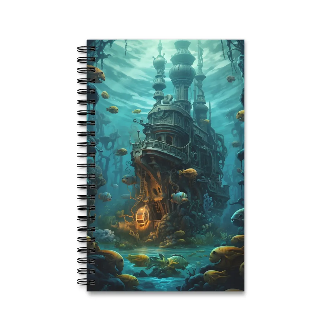Steampunk Underwater Adventure: Captain Nemos Quest - Spiral Notebook