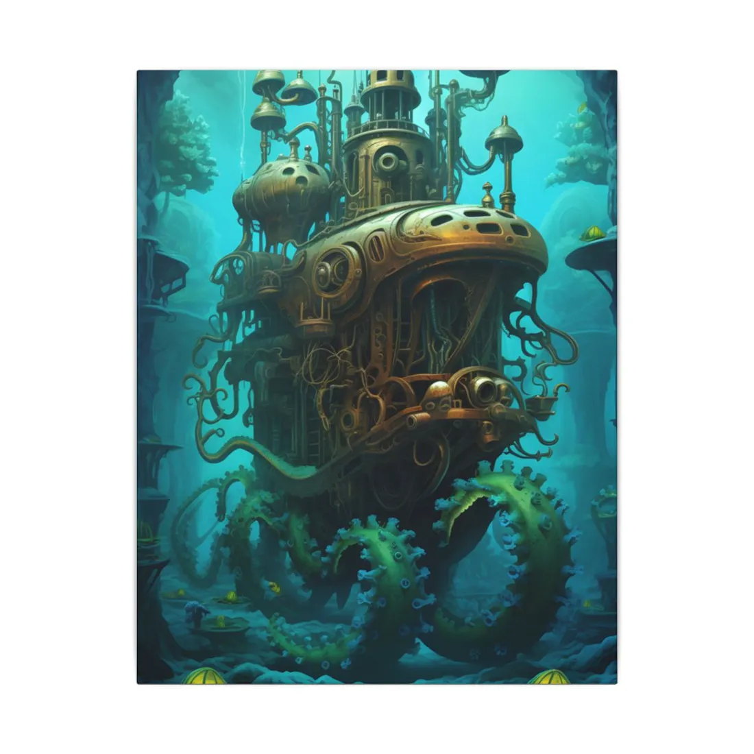 Steampunk Underwater Adventure: Dive into Discovery - Canvas