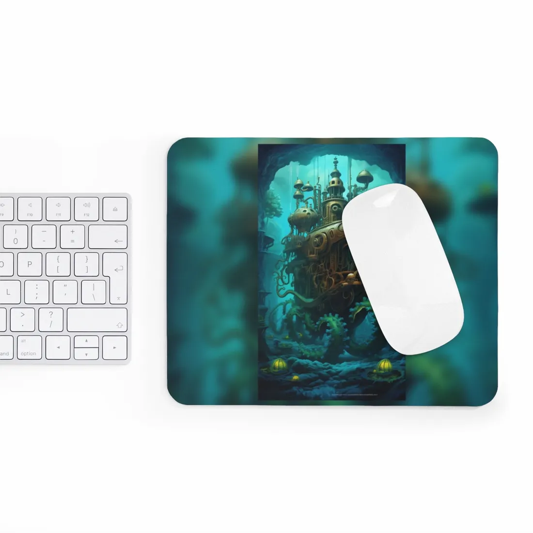 Steampunk Underwater Adventure: Dive into Discovery - Mouse Pad