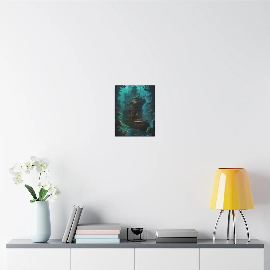Steampunk Underwater Adventure: Hidden City Awaits - Canvas