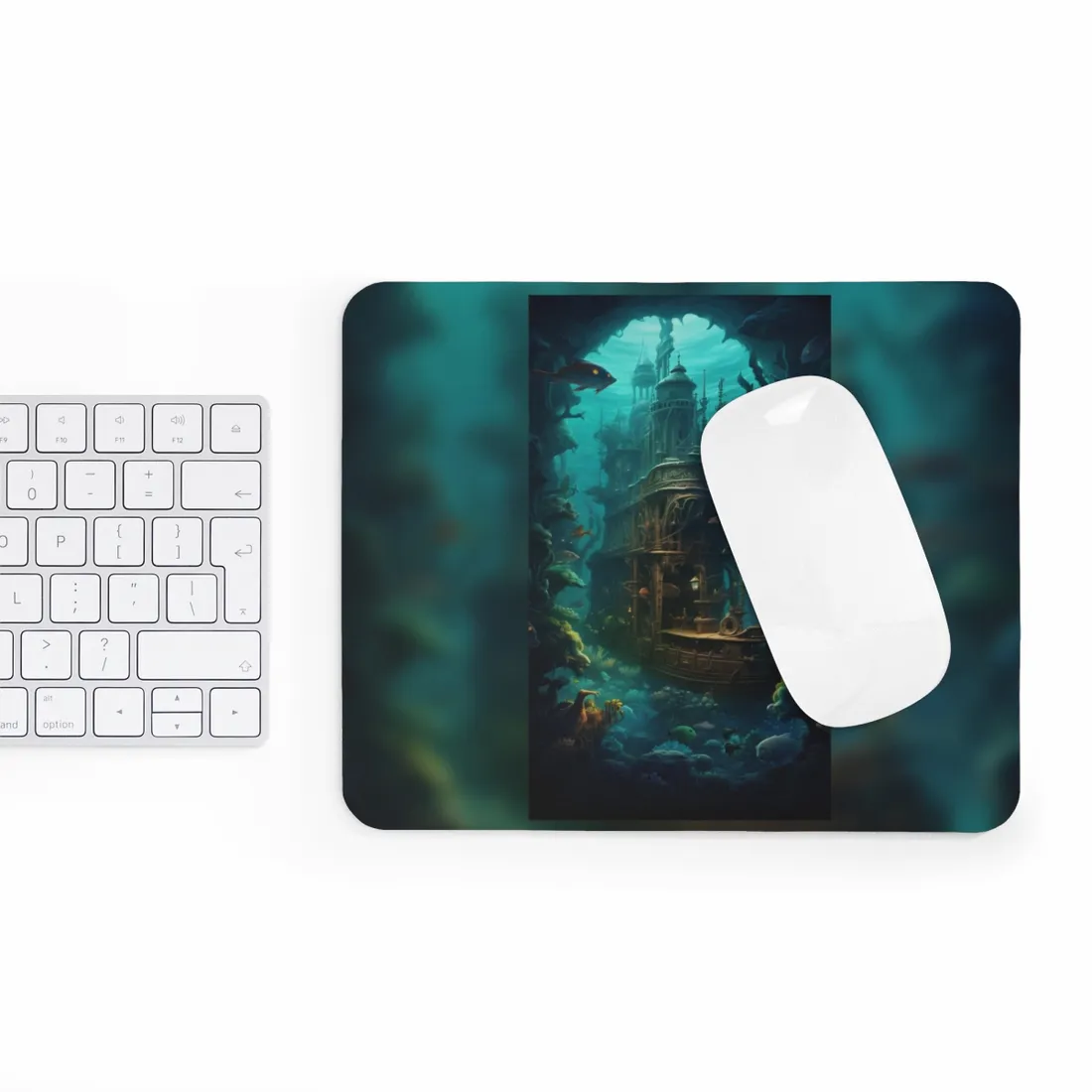 Steampunk Underwater Adventure: Hidden City Awaits - Mouse Pad