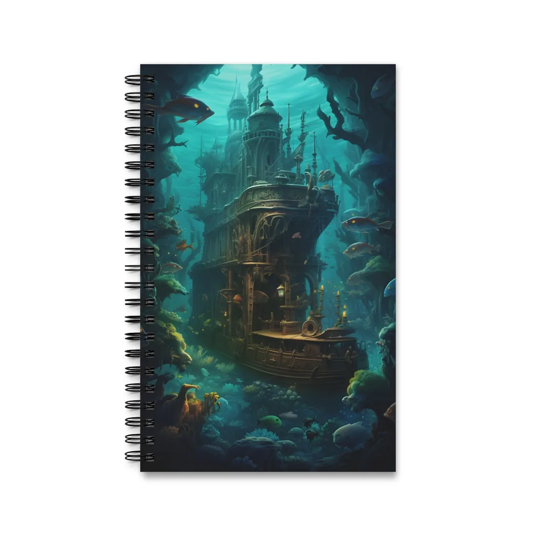 Steampunk Underwater Adventure: Hidden City Awaits - Spiral Notebook