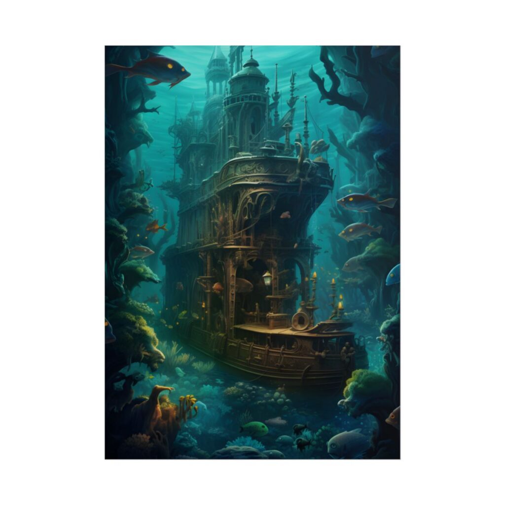 Steampunk Underwater Adventure: Hidden City Awaits - Poster