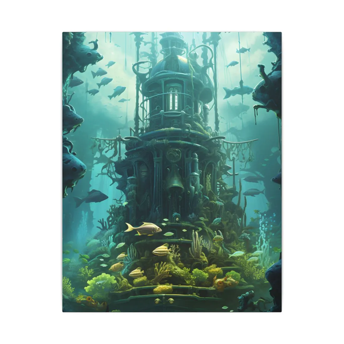 Steampunk Underwater Odyssey: A Submersible Adventure - Canvas