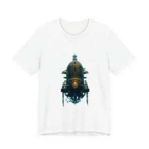 Steampunk Submarine in Underwater Cave T-Shirt