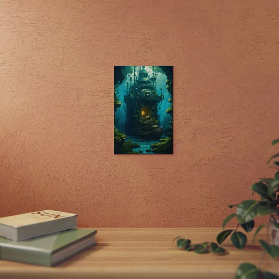 Steampunk Underwater Odyssey: Nautilu's Quest - Metal Poster