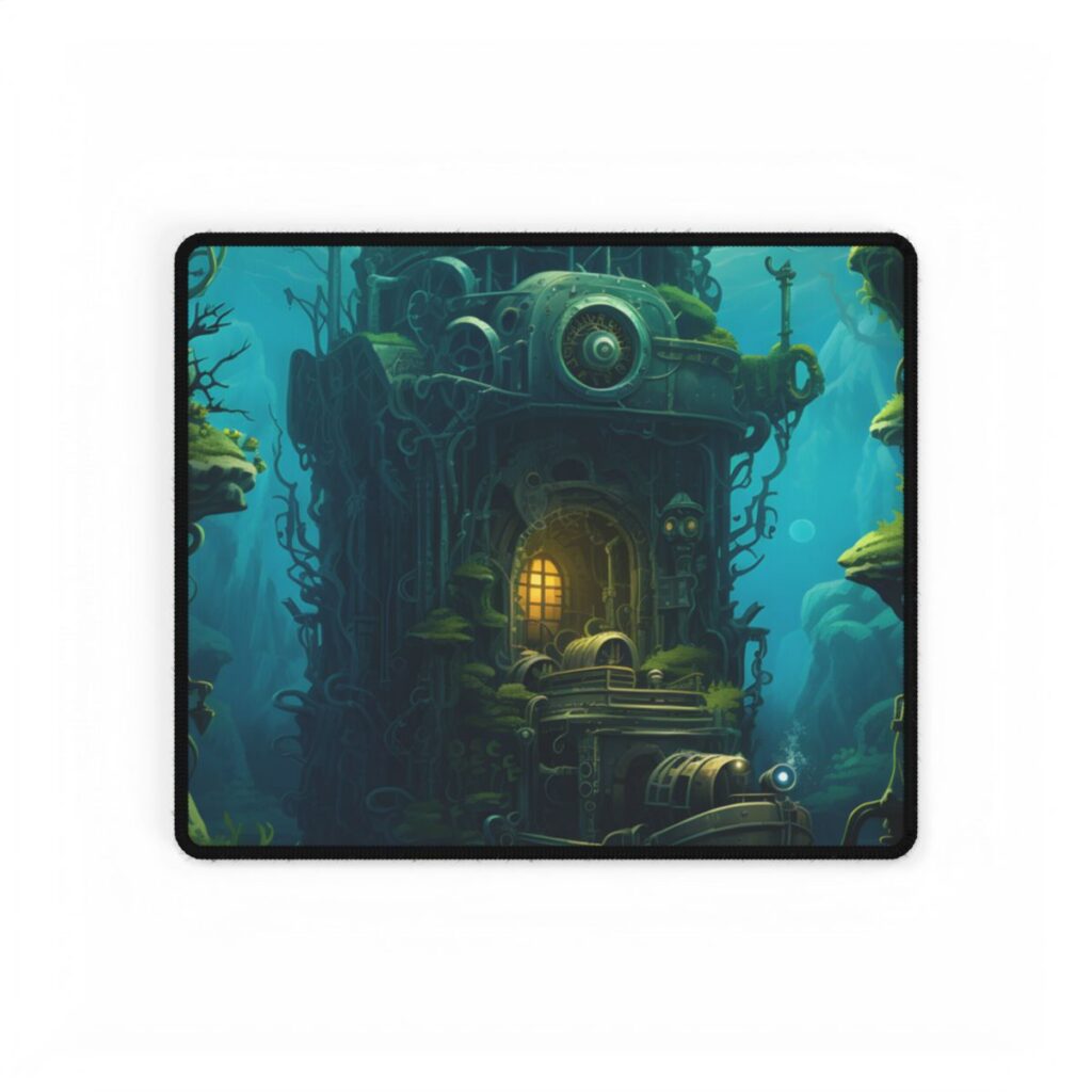 Steampunk Underwater Odyssey: Nautilu's Quest - Desk Mat