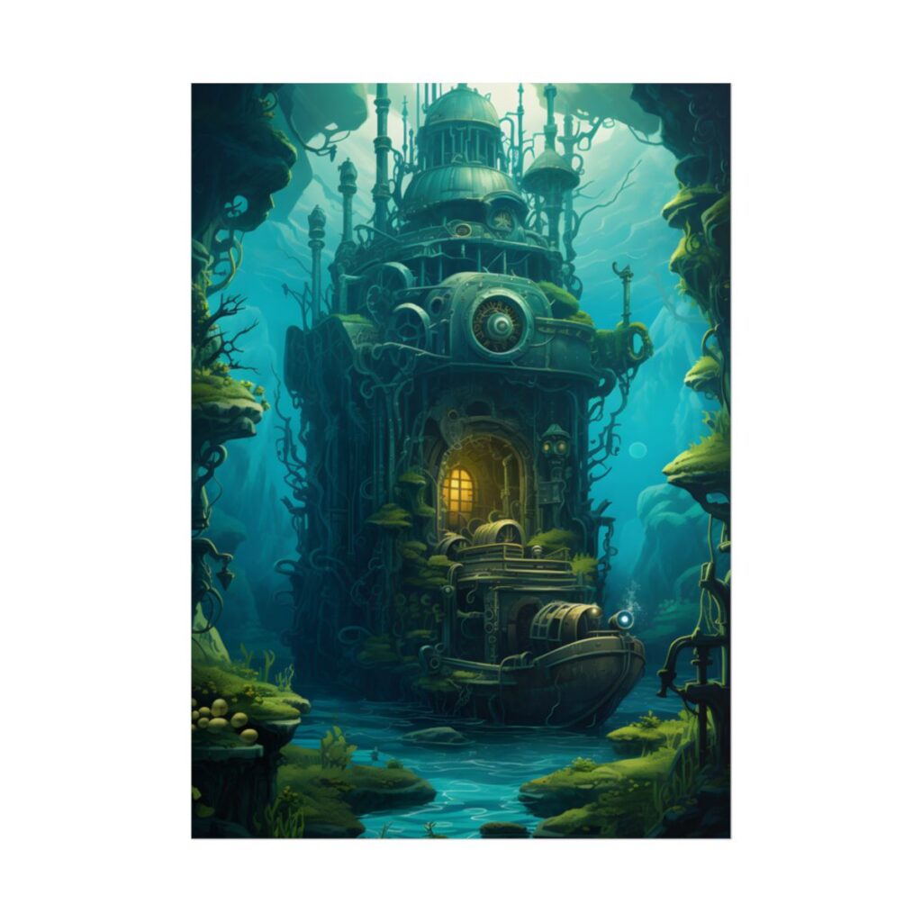Steampunk Underwater Odyssey: Nautilu's Quest - Poster