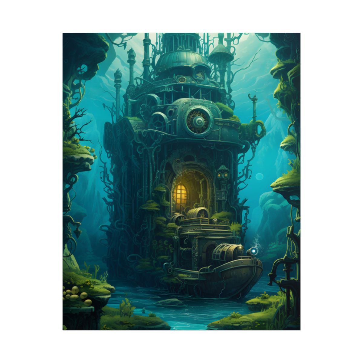 Steampunk Underwater Odyssey: Nautilu's Quest - Poster