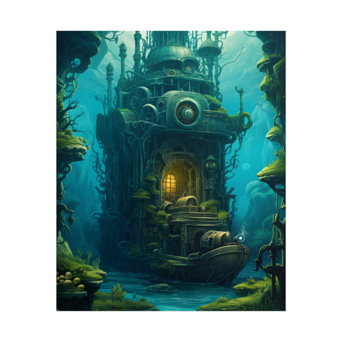 Steampunk Underwater Odyssey: Nautilu's Quest - Poster