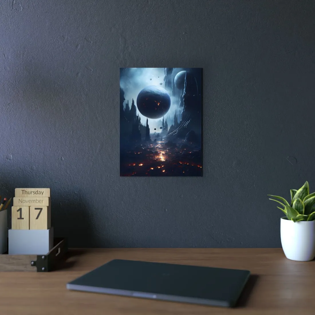 Stellar Encounter: Black Hole Cosmic Mystery - Metal Poster